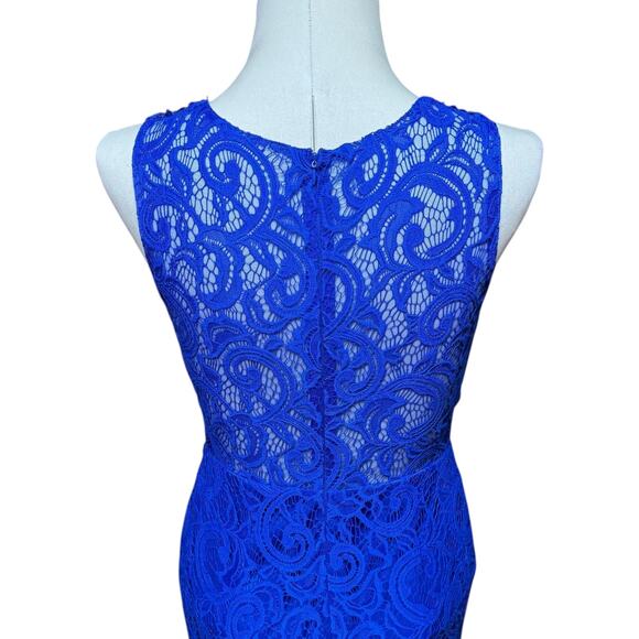 Cinderella Divine Sleeveless Lace Dress Jewel Sequin Royal Blue Medium - Picture 5 of 7